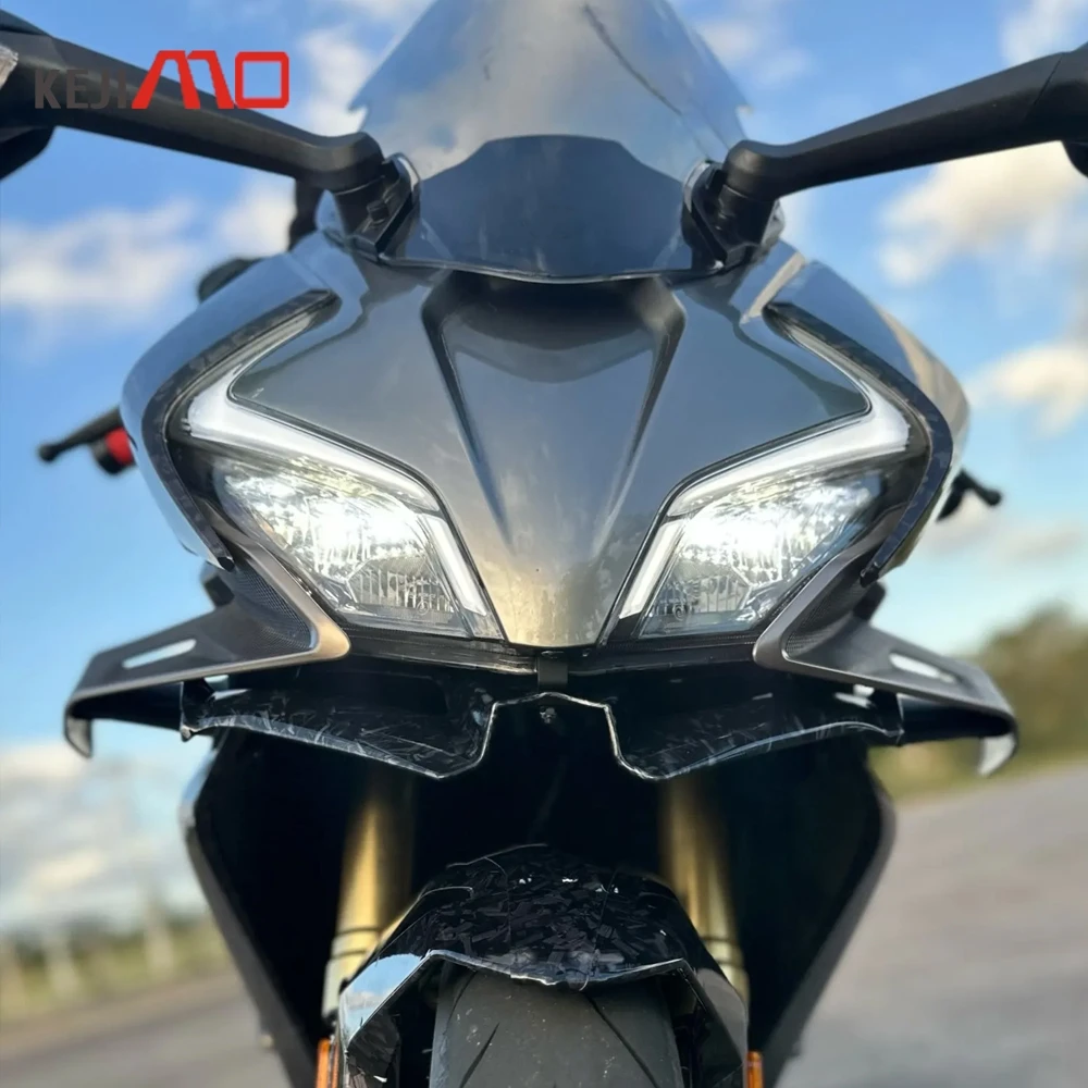 Motorcycle Front Fairing Aerodynamic Winglet Cover Fixed Wind Wing For CFMOTO 450SR 450SS 450SRS 450 SR 2022 2023 2024 2025 2026