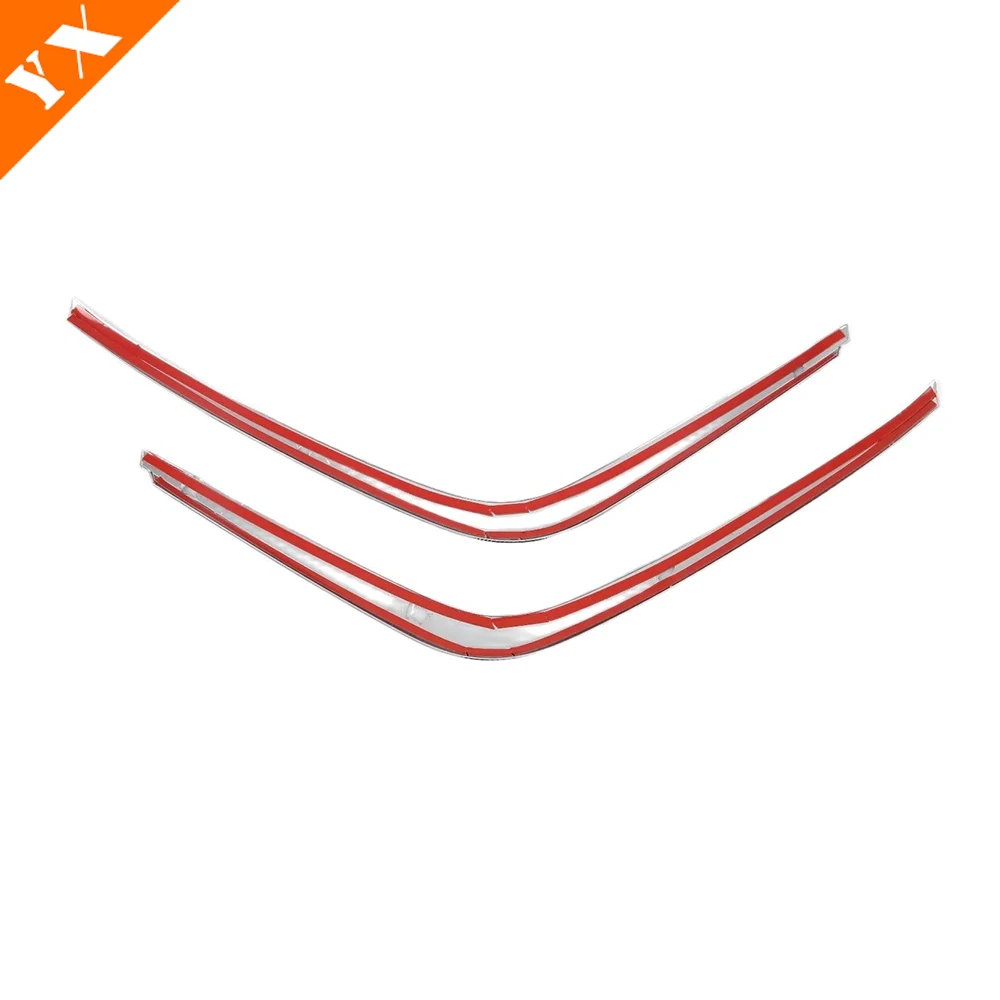 Carbon Chrome Red Car Front Fog Light Trim Sticker Cover Decor Anti Scratch Garnish 2020-2024 For Changan UNIT UNI-T Accessories