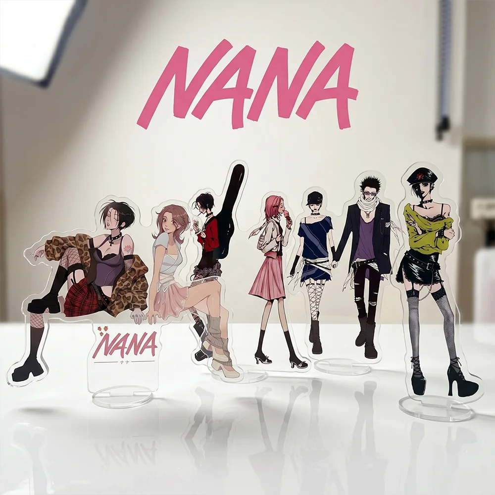 Anime NANA Black White Manga 15CM Acrylic Stand Keychain Anime Stand Oosaki Nana Komatsu Hachi Okazaki Shinichi Desk Decor