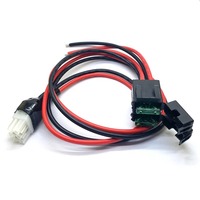 30A 1M Fuse 6 PIN Short Wave Power Supply Cord Cable For Yaesu FT-857D FT-897D