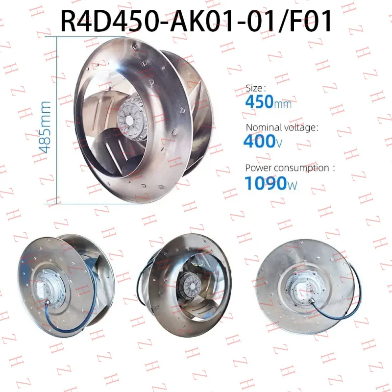 P+ for Ebmpaps Inverter Fan R4D450-AK01-01/F01 230/480V 2.60/1.5A 740/530W