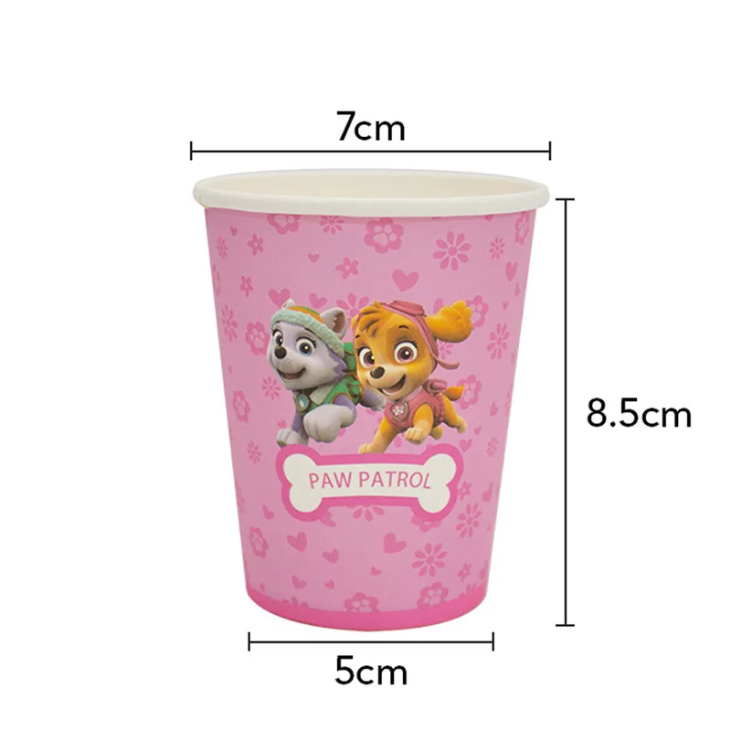 PAW Patrol Skye Pink Girl Theme Birthday Party Decoration Balloon Cups Napkins Tablecloth Tableware Happy Birthday Banner