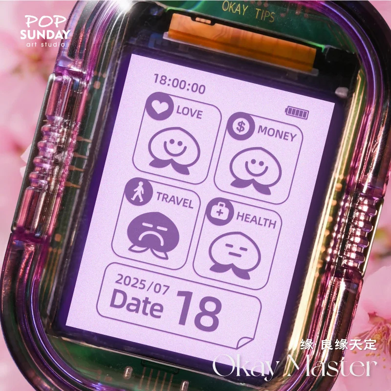 Lucky Bag Pendant Cyber Lottery Creative Game Small Accessories Backpack Pendant Electronic Wishing Girl's Birthday Gift