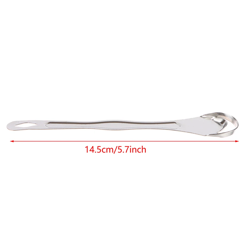 Stainless Steel Tongue Scraper Metal Cleaner Reusable & Eco-friendly Brush Fresh Breath Oral Care