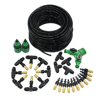 5M-30M DIY Drip Irrigation System Mist Nozzle Automatic Watering Garden Hose Lock Nut Drip Watering Kits Adjustable Sprinkler