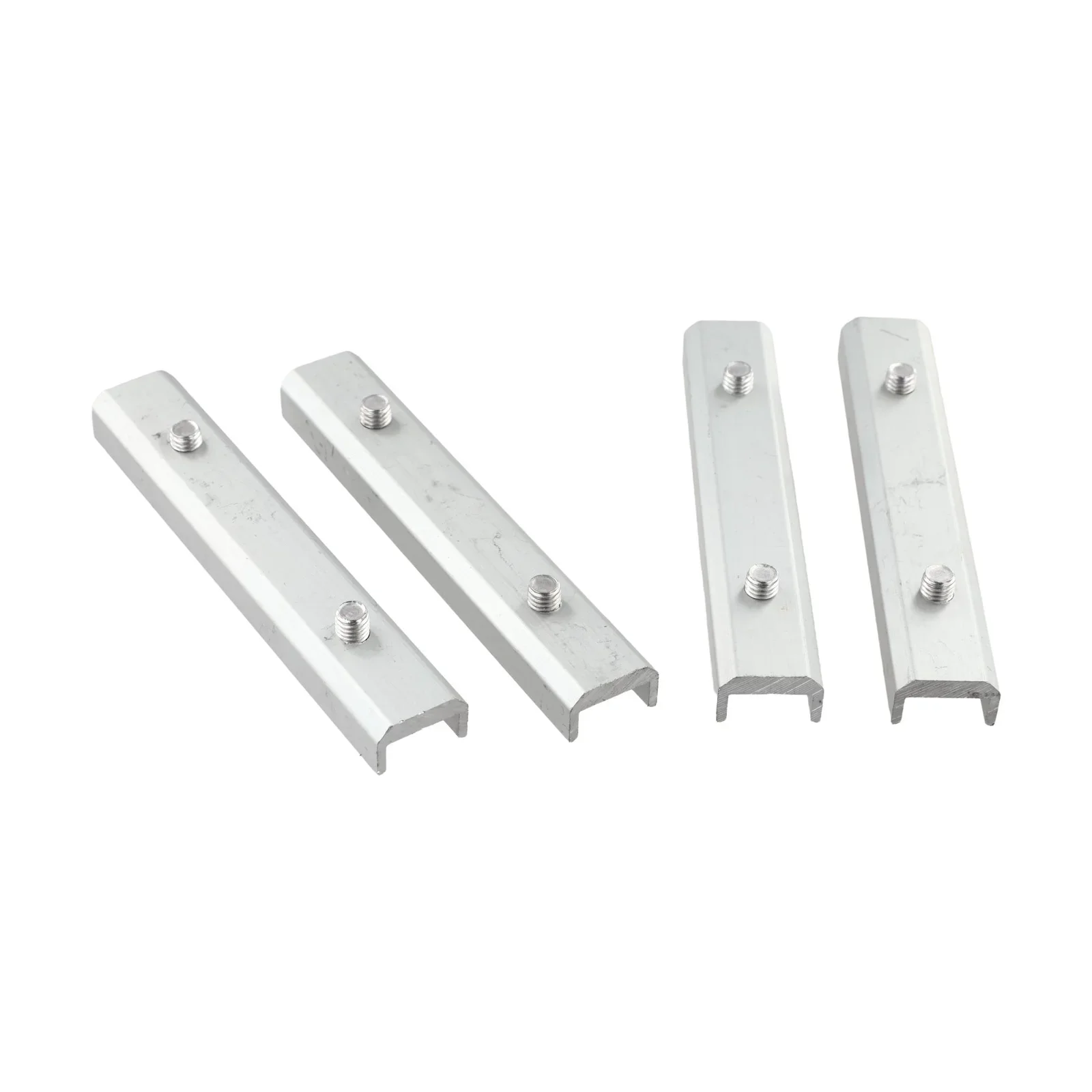 Enhanced Performance Solar Panel Rail Connector 4x Profile Connector PV Rail Aluminum for 14cm Panels with Screws