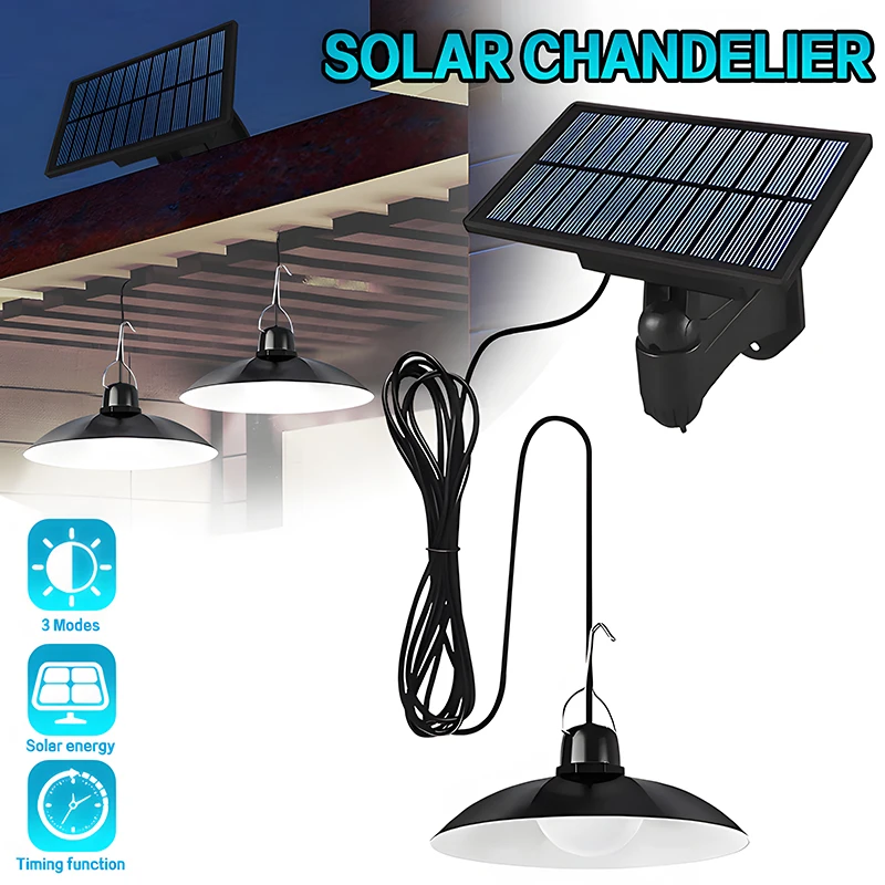 

Nice Solar Pendant Lights Upgraded Bulb Lights IP65 Waterproof Dusk To Dawn Auto Lamp Controller For Outdoor Shed Barn Chicken C
