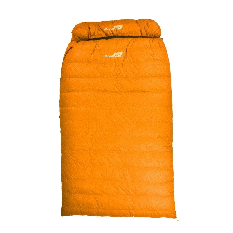 220*130CM Ultralarge 2Person White Duck Down Adult Sleeping Bag Outdoor Camping Envelope Trourist Cold Weather Many Colors