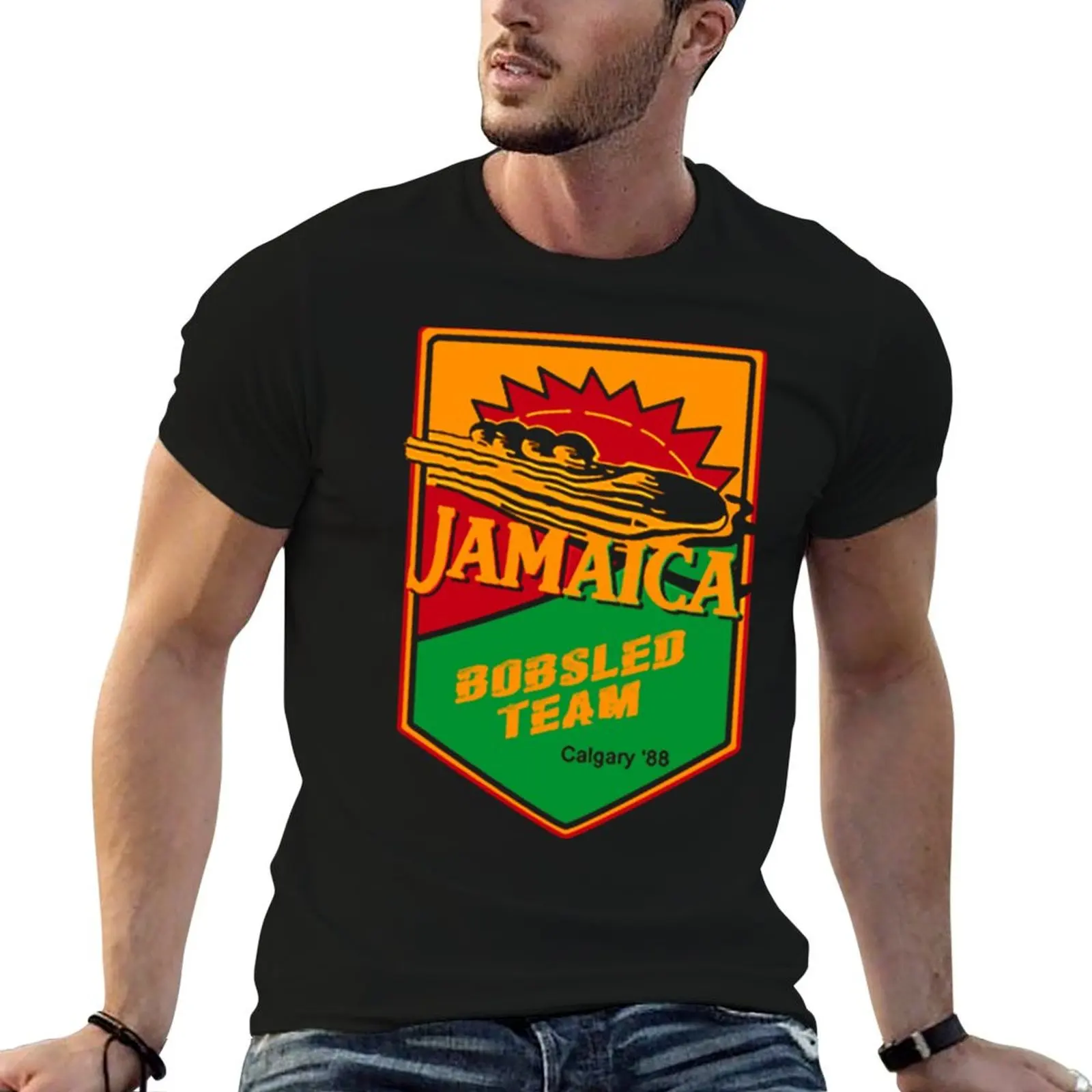 Jamaican Bobsled Team Cool Runnings T-Shirt Classic Graphic Short Sleeve Top