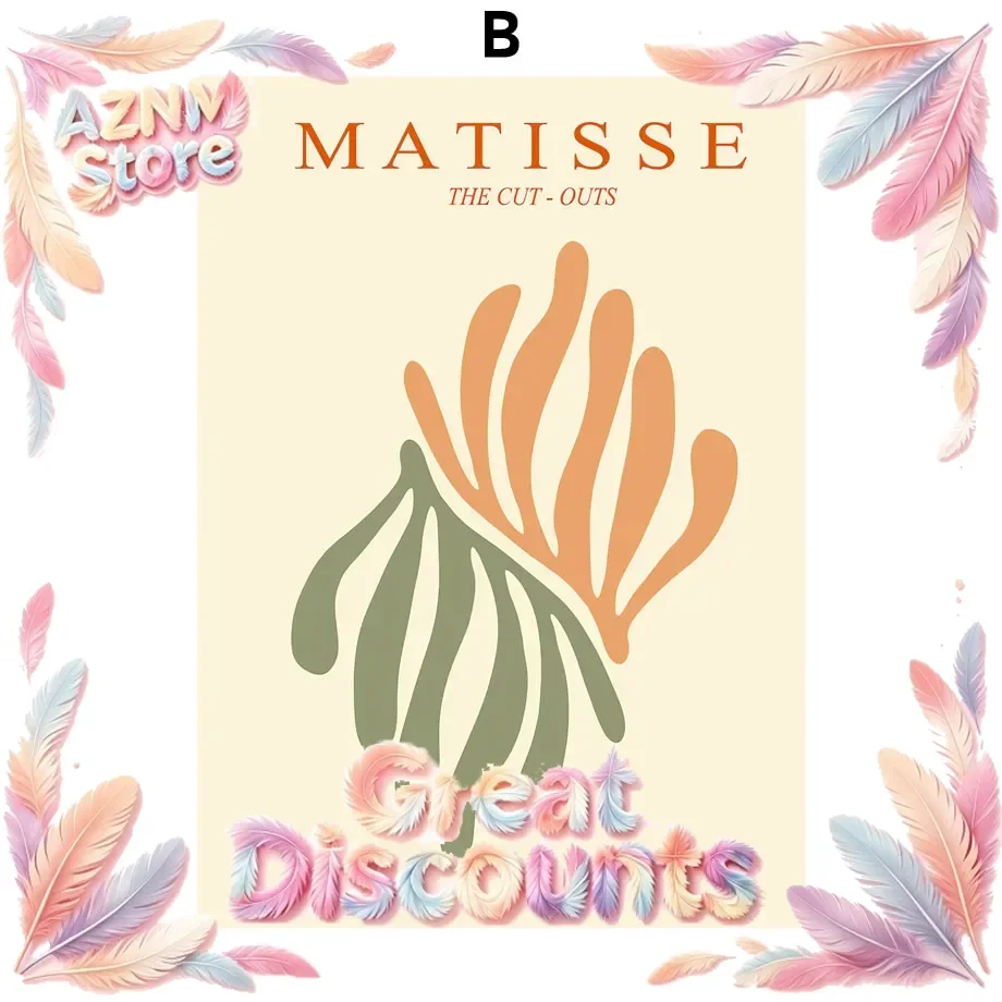 2026 Matisse Abstract Flower & Leaf Girls Wall Art Canvas Nordic Living Room Decor Modern Posters And Prints Home Picture