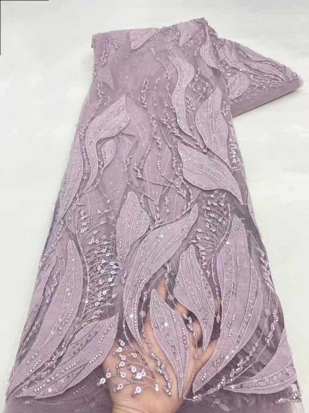 قماش دانتيل مطرز بالترتر الأفريقي الفاخر 2025 جودة عالية العريس النيجيري الزفاف الزفاف التطريز الفرنسية تول الخياطة