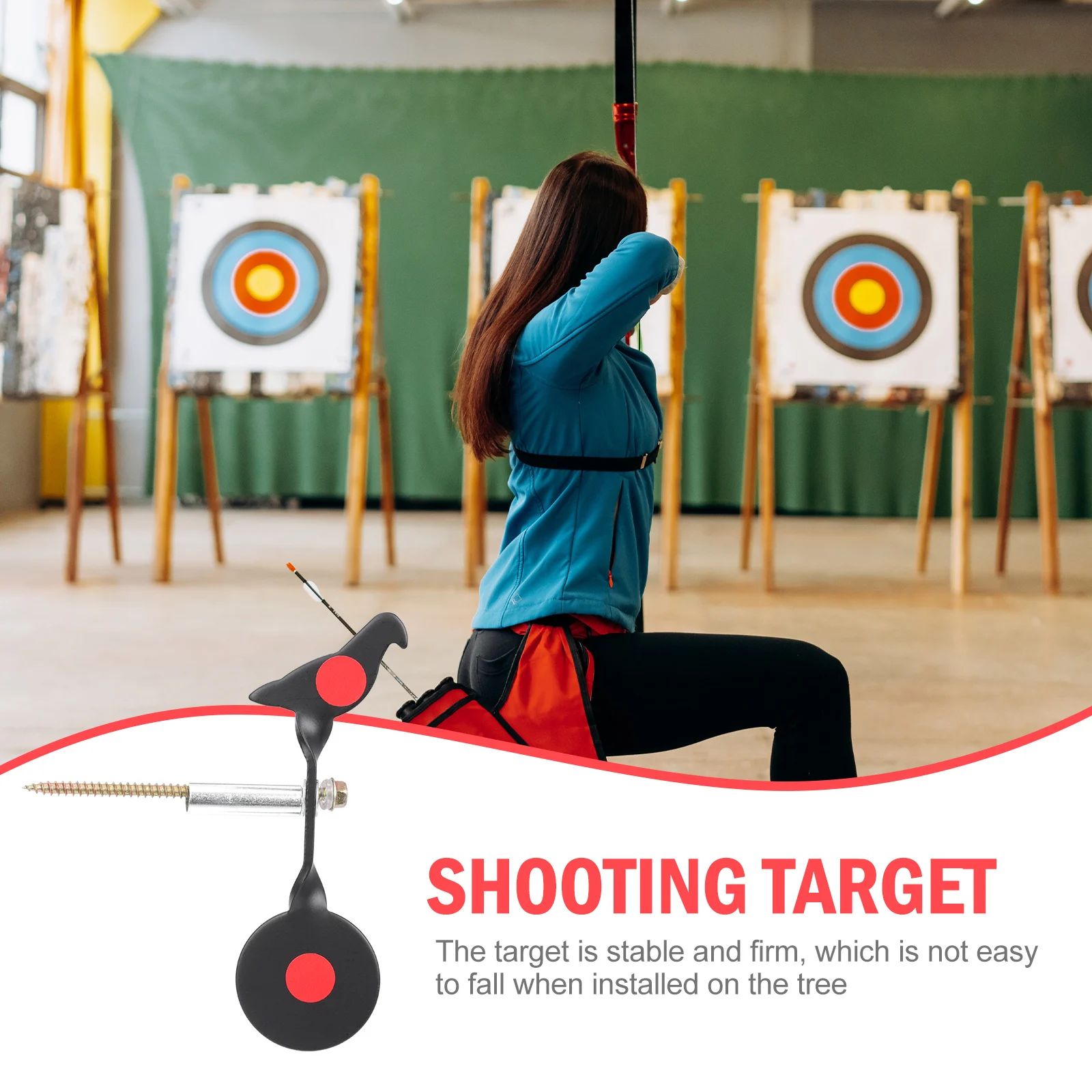 Alloy Shooting Target for Tree Mounting Durable Outdoor Training Hunting Supplies Stable Long Lasting Practice