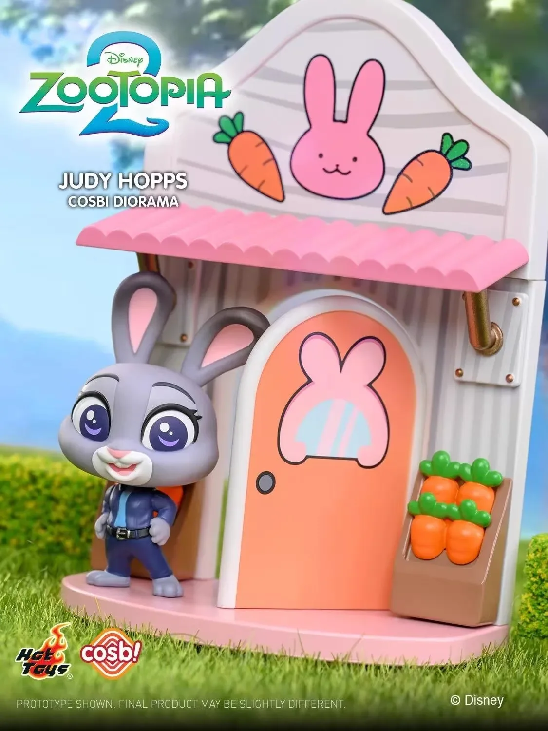 HotToys Zootopia 2 أنيمي الشكل صندوق أعمى لعبة Cosbi Diorama جمع جودي نيك فلاش عمل الشكل سطح المكتب حلية الاطفال هدية