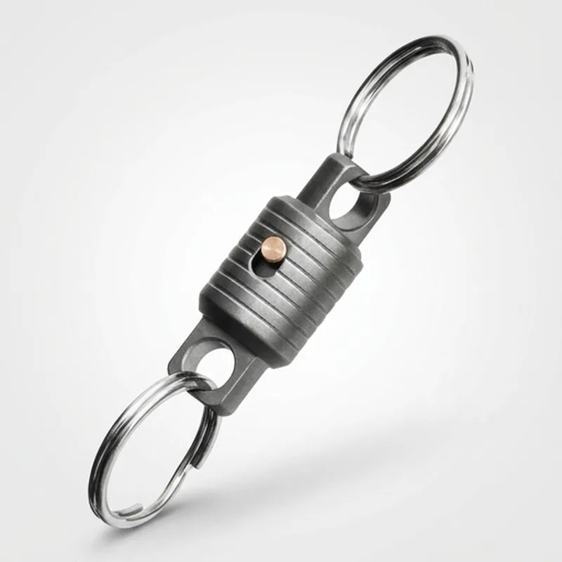 Mini Portable Keychain, Quick Disassembly, Durable EDC Tool, Titanium for Home and Outdoor Use