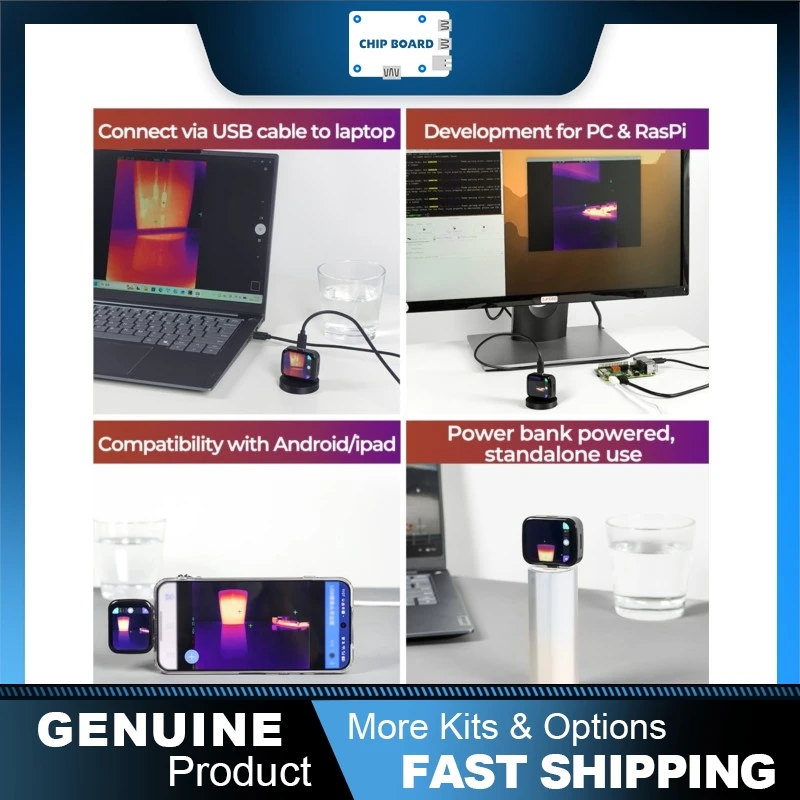 Sipeed T256S Thermal Camera, AI Inspection Tool, USB-C, iOS Android Raspberry Pi Compatible