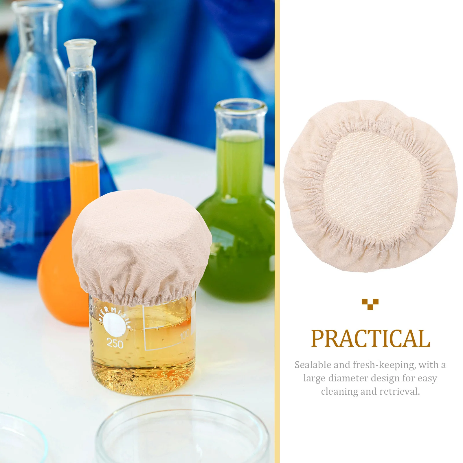 

5Pcs Fermentation Jar Cloth Cover Long-Lasting Cotton Jar Lids for Storage Jars Kitchen Home Beverage Protection