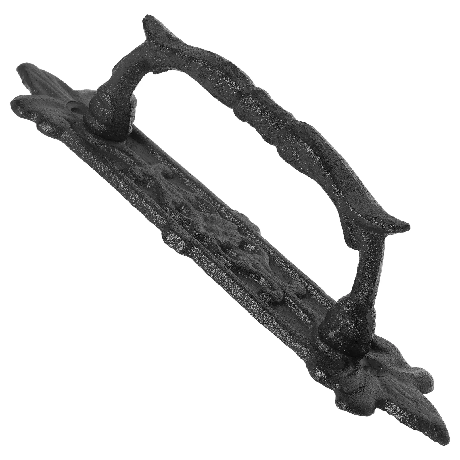 

Cast Iron Door Handle Solid Knobs Pulls Cabinet Hardware Vintage Garden Gate Decor Durable Craftsmanship Outdoor Use Courtyard