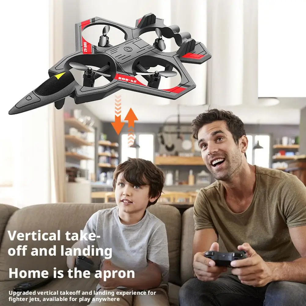 เฮลิคอปเตอร์บังคับวิทยุโฟม EPP แบบมีเซ็นเซอร์แรงโน้มถ่วง ชาร์จไฟได้ มีมอเตอร์สี่ตัว 2.4G พร้อมไฟ