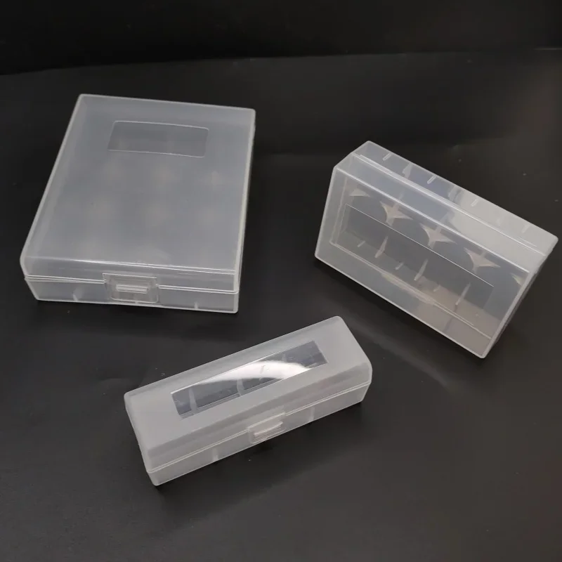 1 Stück PP-Batterie-Aufbewahrungsbox für Flachkopf 21700 Einzelabschnitt oder Doppelabschnitt oder 4 Abschnitte mattiert weiß