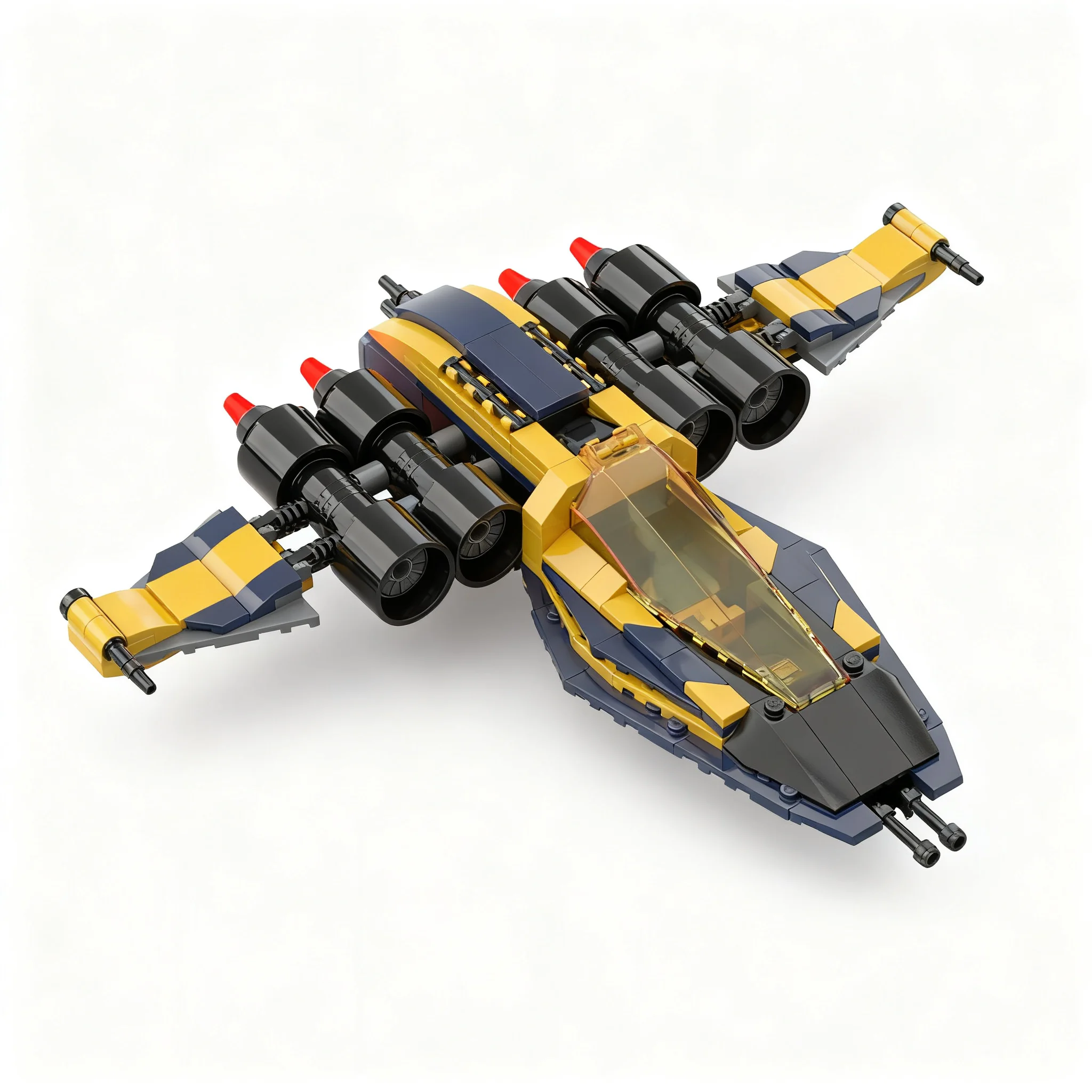 310pcs MOC Space B-4 Pathfinder-class Medium Bomber Model Building Blocks Toy Construction Christmas Gift Education Creative
