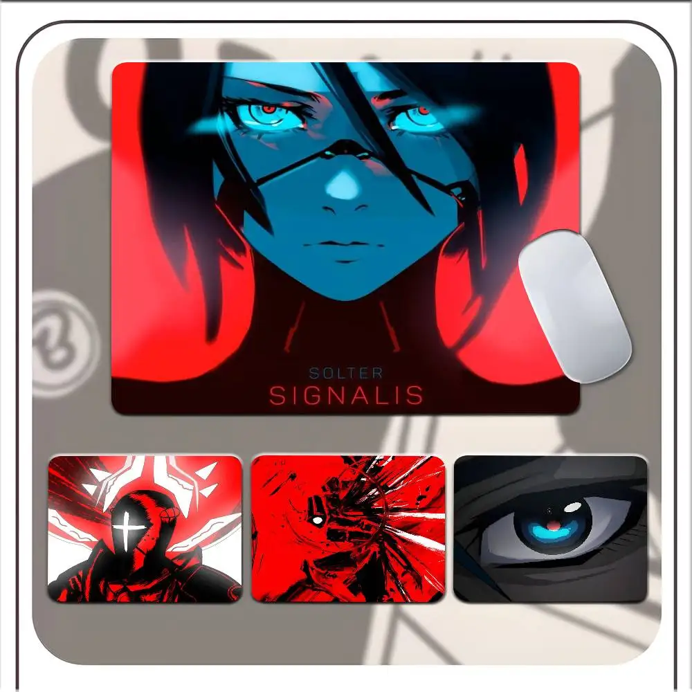 

1pc Signalis Horror Indie Game Small Mousepad Keyboard Pad Laptop Cushion Non-slip Deskpad
