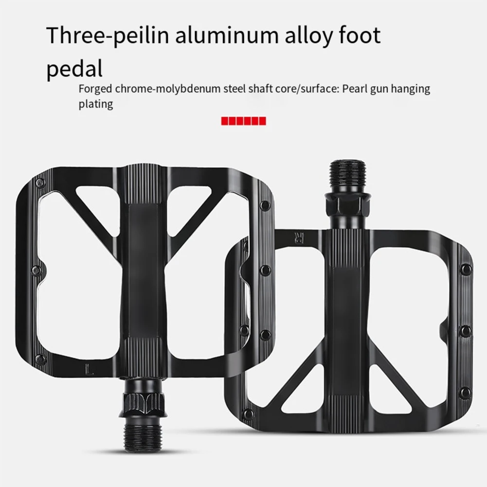 

Lightweight Pedal Aluminum Alloy Pedal Biking In Wet Conditions Efficient Riding Experience Electrophoretic Black Finish