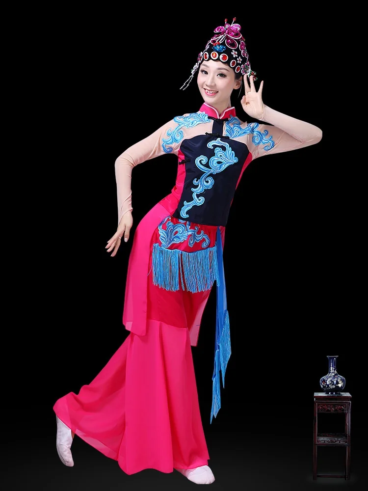 

New Women's Performance Costume Set Yanghuo Dance Opera Cheeky Flower Girl Costume Children's Huadun Performance Clothes