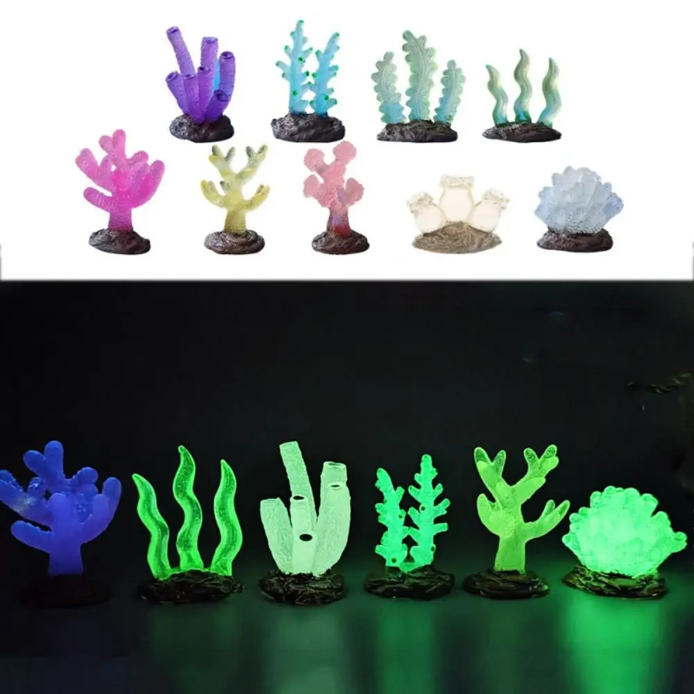 Decorative Luminous Coral Reefs Luminescent Simulation Simulation Coral Reefs Lifelike Resin Landscape Coral