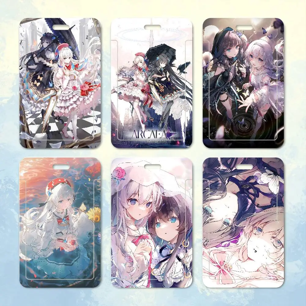 Arcaea Hikari Tairitsu Music Game Plastic Card Holder Worker ID Card Clear Transparent Employee Visitor Pass