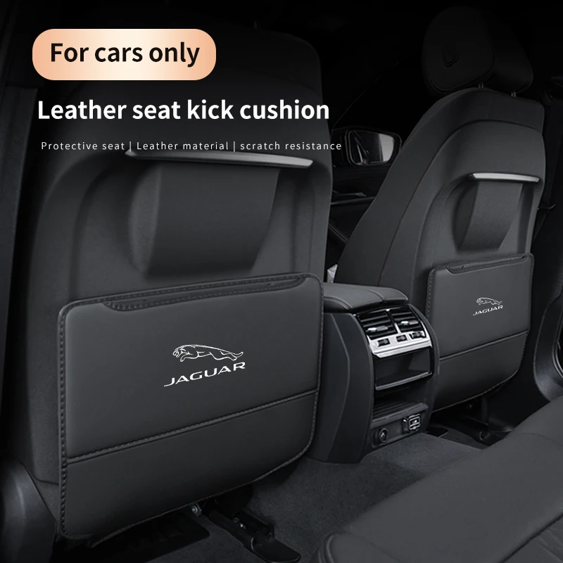 

Jaguar E-PACE F-PACE F-TYPE XE XF XK XJR XFR XJ XEL XFL Car Seat Back Protection Anti-Kick Pad Rear Seat Organizer Storage Bag