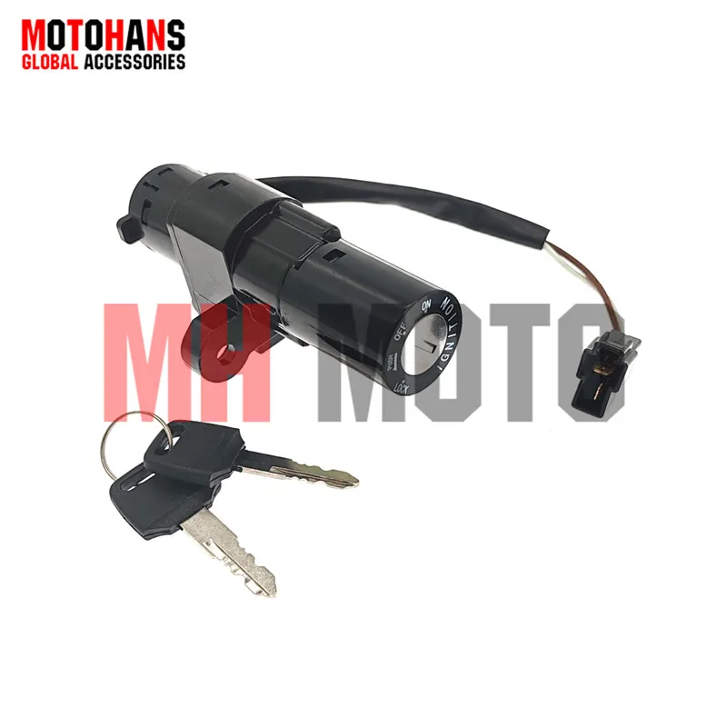 

MOTORCYCLE PARTS IGNITION KEY SWITCH IGNITION LOCK 2 MALE PLUG ACCESSORIES FOR BAJAJ PULSAR200NS PULSAR180 UG