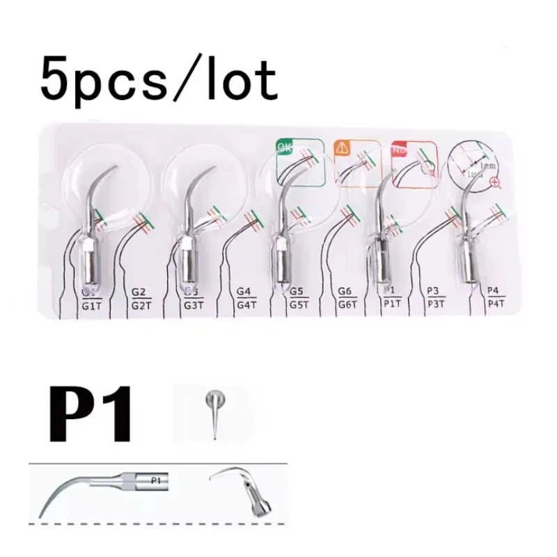 

5pcs P1 dental scaler tips dental equipment teeth whitening ultrasonic dental scaler tip PD3 for SATELEC NSK GNATUS DTE