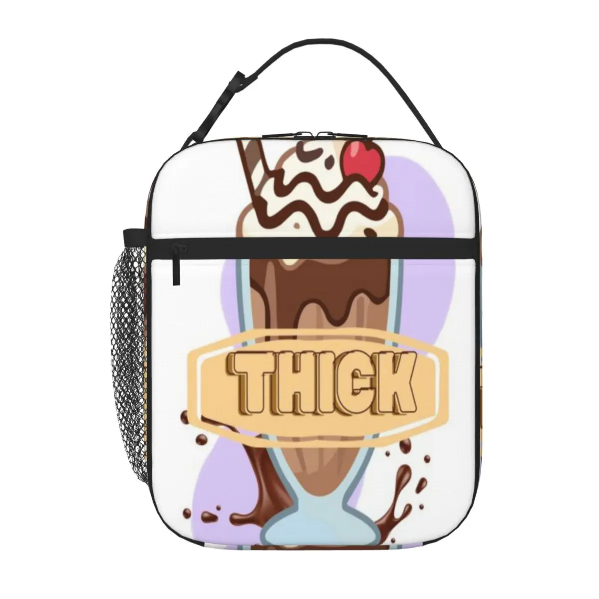 Hot Sale Thick - Milkshake Design Picnic Style Carry Lunch Bag Road Trip Picnic Lunch Bag