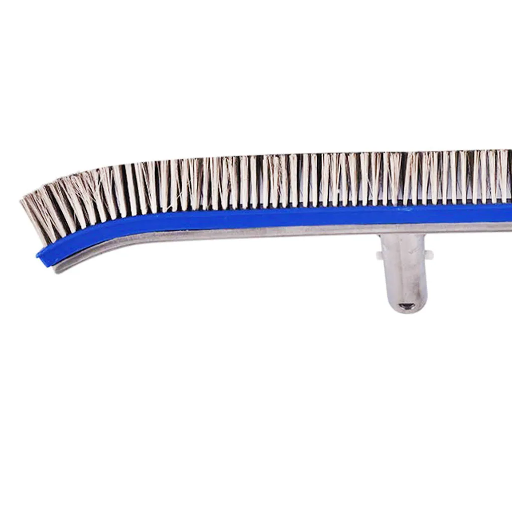 

Swimming Pool Brush Steel Wire Wall Debris Cleaning Removal Handheld