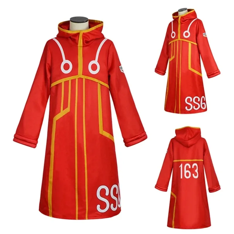 2025 New Egghead Island Costume Monkey D Luffy Robe Cosplay Costume 163 Luffy Jacket Coat Hat Outfit Halloween Suit