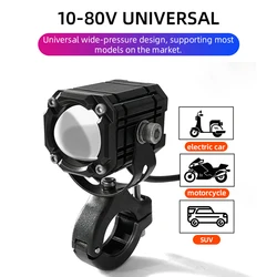 Motorcycles Universal Headlight Fog Light Led Auxiliary Driving Lamp For BMW R 1200GS R1250GS ADV F800GS K1600 Honda CRF1000L