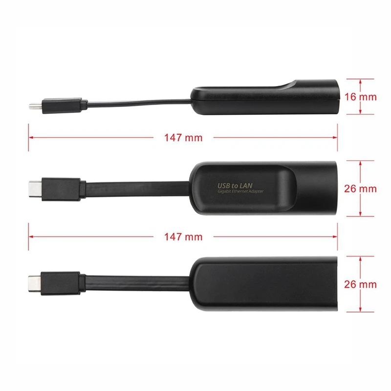 USB C ไปยังอะแดปเตอร์อีเธอร์เน็ต1G การ์ดเครือข่ายประเภท-C เพื่อ RJ45กิกะบิตอะแดปเตอร์อีเธอร์เน็ต USB ไปยัง LAN 1000 Mbps