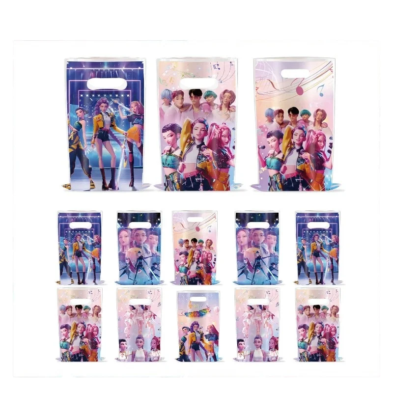 

K Pop Demon Hunter Gifts Bags Kpop Demon Hunter Birthday Decorations Huntrix Party Supplies Party Gift Boxes