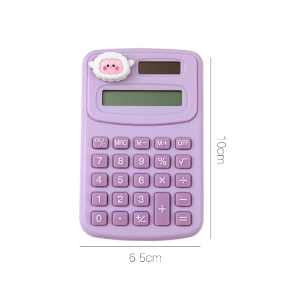 8 dígitos bonito mini portátil dígitos calculadora leve dos desenhos animados animal bonito calculadora kawaii pequeno fazer trabalho de escritório