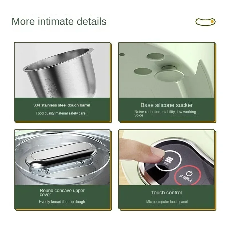 Petrus Food Mixer - Automatic Bread Dough Mixer with 5L Large Capacity and Simple Operation Dough Mixer 220V