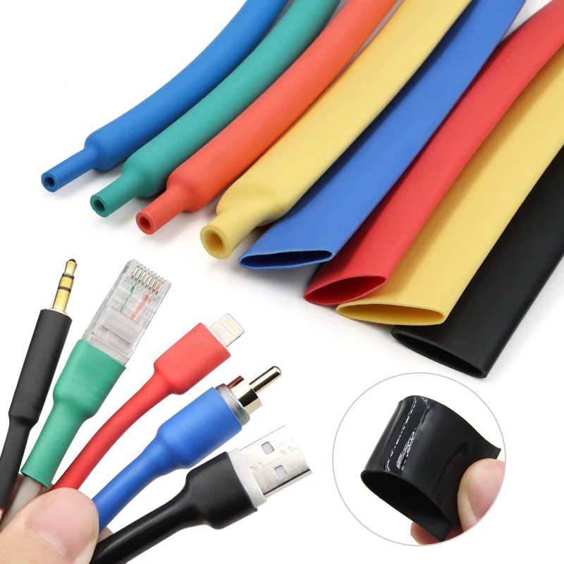 3:1/4:1 Heat Shrink Tube Kit Thermoresistant Shrinkage Tubing Wire Wrap Electrical Connection Cable Insulation Sleeved Protecter image 6