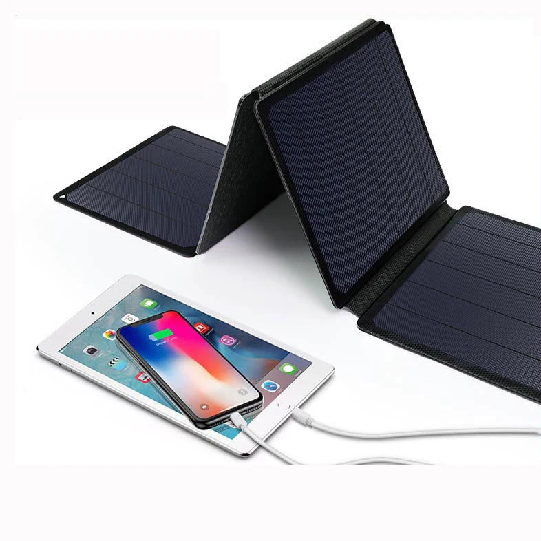 Customization Foldable Solar Panel Waterproof 20W Portable Outdoor Power Solar Charger for Mobile Phone Laptop Power Bank