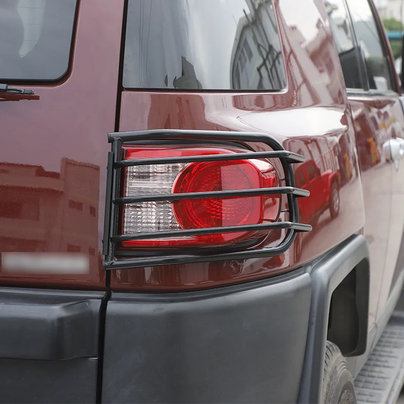 

For 2007-2021 Toyota FJ Cruiser Front and Rear Headlight Guard Exterior Styling Accessories Black Carbon Steel Headlight Cover