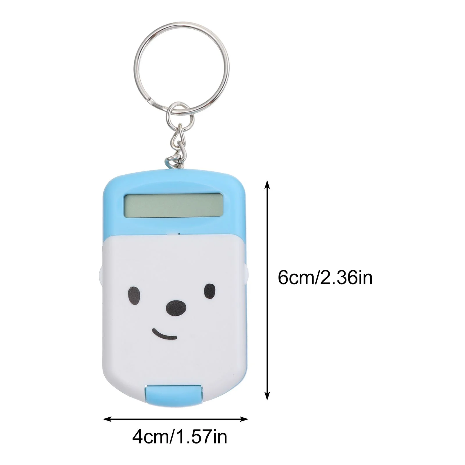 Mini calculatrice arithmétique pour étudiants, ordinateur de bureau scientifique, porte-clés portable en plastique, comptabilité, 2 pièces