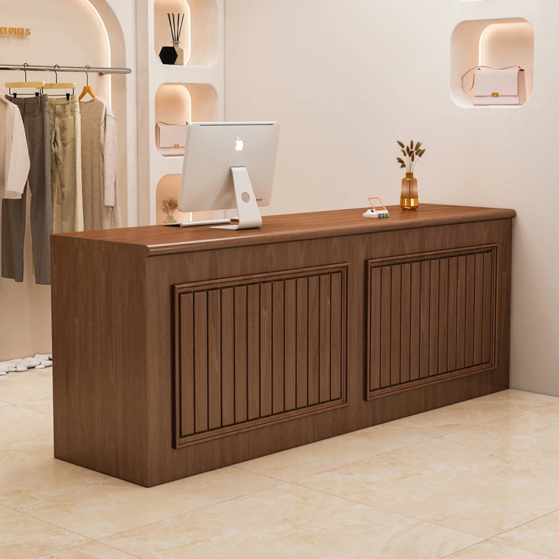 

-+-Travel Hotels Reception Counter Beauty Boutique Cosmetic Shop Reception Counter Checkout Clothing Receptiebalie Furniture