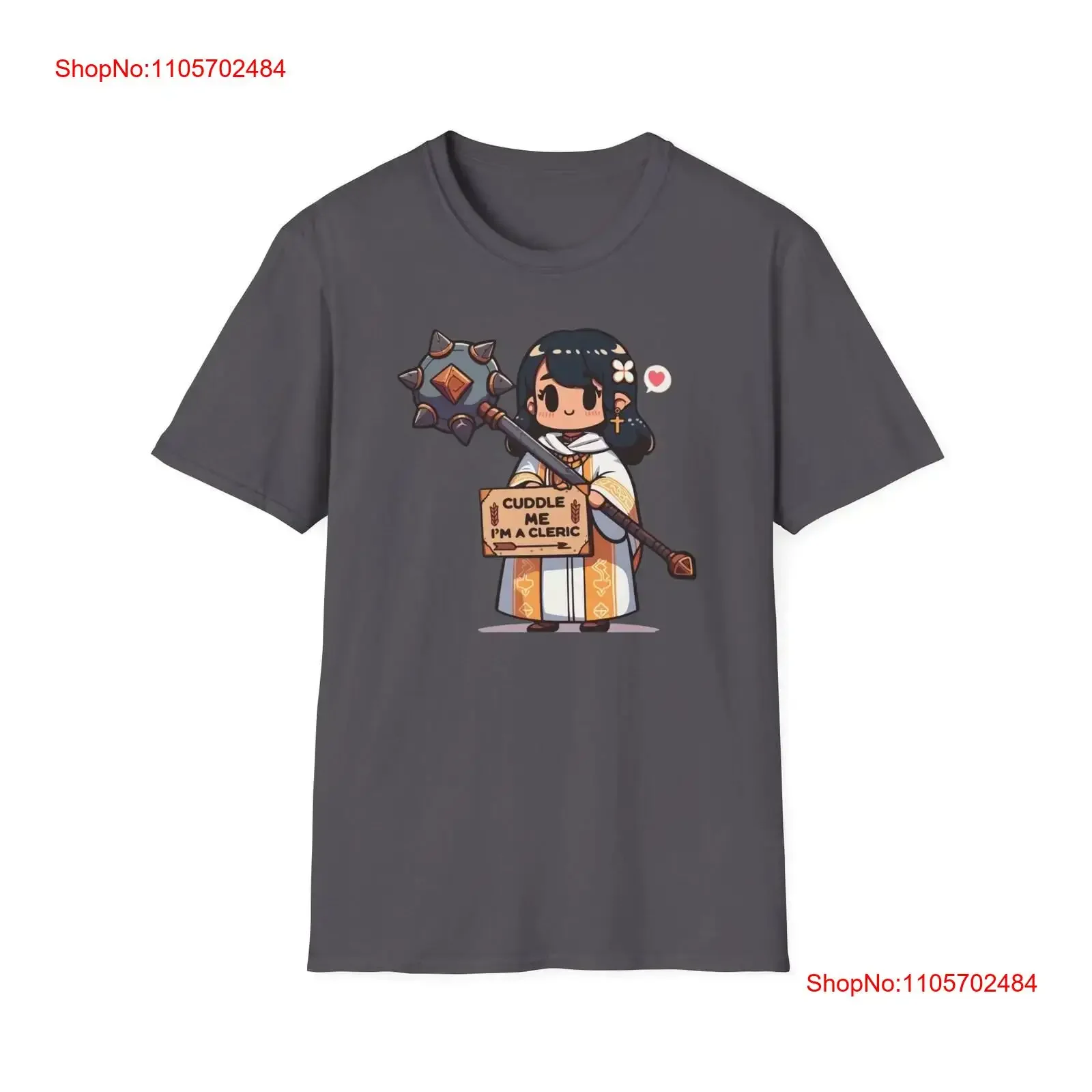 Cuddle me Im a Cleric T Shirt Healing Wrapped in Hugs Softstyle vintage Washed Slightly Casual Breathable Top For Everyday Wear