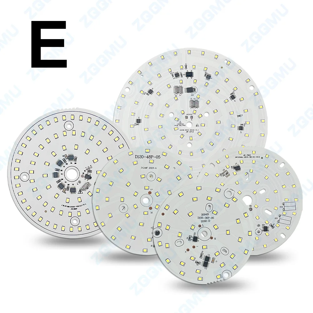 1PCS Chip di lampadina LED 5W 7W 12W 15W 18W 24W 40W 50W 80W 100W 150W AC 220V SMD Lampada rotonda Perline LED Lampadina Faretto Lampadina Chip di