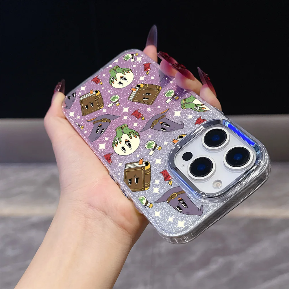 OPPO Realme 14 12 13 C75 C65 C63 GT3 C55 C33 C31 C30 Narzo 50 C35 Pro Plus 4G 5G용 마법의 책과 마법의 모자 도금 폰 케이스