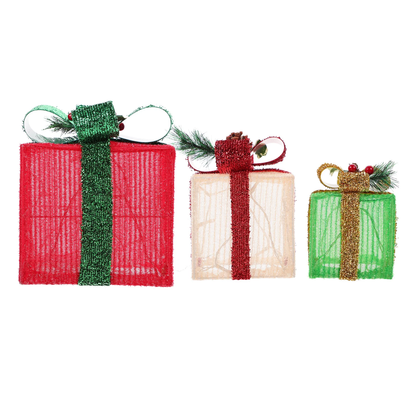 مصابيح سلسلة عيد الميلاد 3 تصميم صندوق هدايا قابل لإعادة الاستخدام صديقة للبيئة أضواء الزخرفية أضواء سلسلة LED لعيد الميلاد