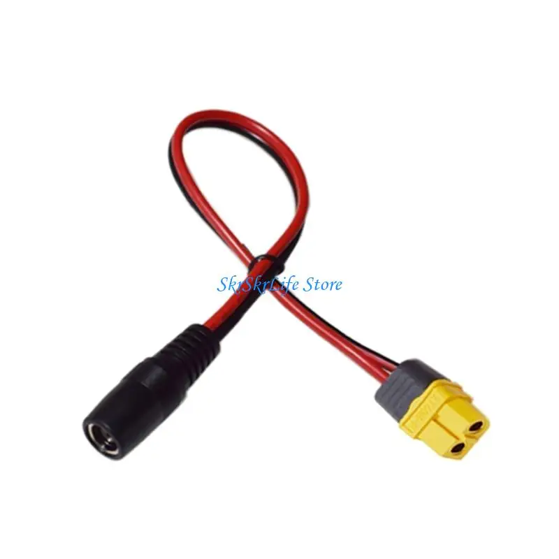 E65E Xt60H Power Cord Xt60H To DC7909 Female Power Cord 14AWG For Solar Panel Portability Power Station Connection Cable 30Cm